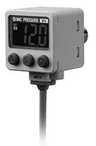 For positive pressure 2-Color Display High-Precision Digital Pressure Switch Rated pressure range ISE40A 0.1 to 1.