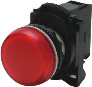 Series D7 eavy Duty/Oil Tight Indicating Lights (Complete Kits) ➊➋ Plastic operator with plastic bezel Metal operator with metal bezel Lens Color Diffuser Type Complete Kit Ordering Instructions