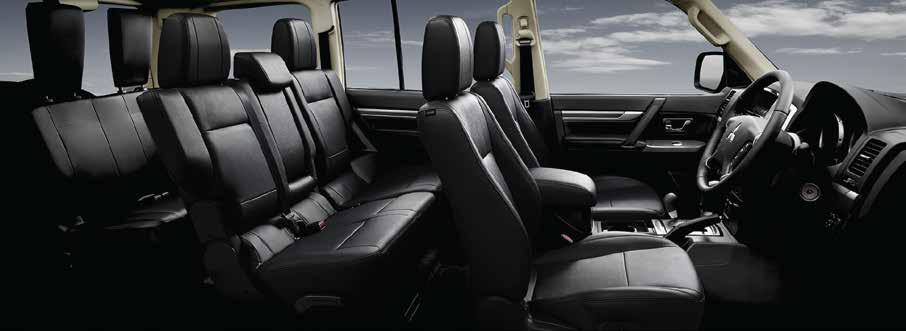 TRENDY SPORT As sleek as it is spacious, Montero's expansive interior delivers a ride of luxurious