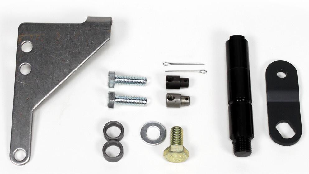 Ford Column to Ford 4R70W/AODE Your kit contains the following parts: A) Cable Bracket B) M8 Bolt x2 C) Spacer x2 D) M10 Washer E) M10