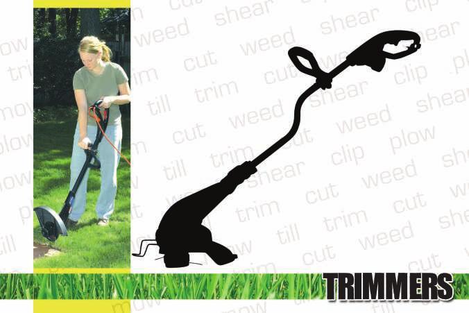 Gas trimmers are more powerful and are the best choice for extended trimming jobs or heavy weeds and brush. Two-cycle models require mixing fuel and oil.