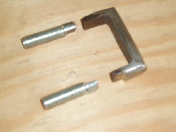 I used twenty four 3/8 X 2 bolts I cut the length of the bolts as needed and also notched them as shown.