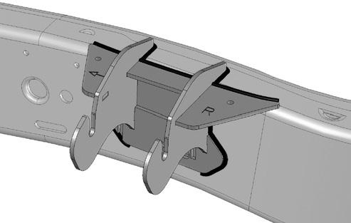 Each engine mount has an L or R inscribed into the metal indicating the Left from the Right.
