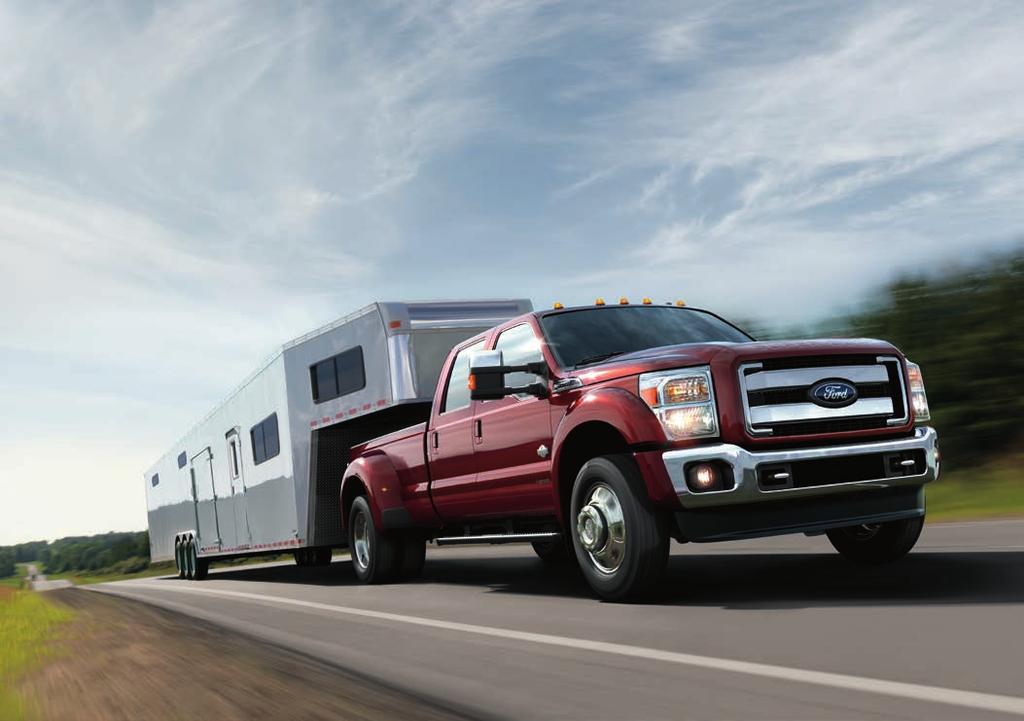 PULL THE MOST CONFIDENTLY. Ford F-Series Super Duty is the only truck in its class offering you up to 3,200 lbs. of max. towing capability.