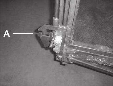 Close the sliding door. The sliding door is locked with a mechanic device (fig.7-13-2, A). Fig.