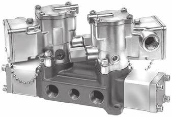 atalog 0600- olenoid Operated 695 (3/8" asic Valve) ouble olenoid 4-Way, 5-ort, 3-osition eries Valves irect ipe orted 695 (1"