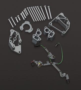 Modular System Buy installation kit & brackets, or as complete kits Upgraded to historically desirable center mounted LS water pump that makes the LT engine look like it belongs in your swap