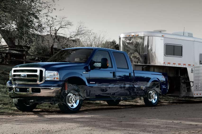 F-250 AND F-350 SUPER DUTY PICKUPS TowCommand System (91T) A FORD EXCLUSIVE Available exclusively on Ford F-250/F-350/F-450/F-550 Super Duty Pickups and Chassis Cabs, this system supplements the