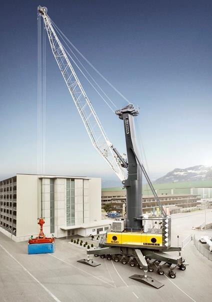 years inspection interval) Compared to Liebherr harbor cranes with conventional drive and the same handling capacity