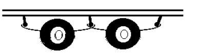 Maximum Weights for Axles & Wheels DESCRIPTION COMMENT MAIMUM WEIGHT TRANSMITTED IMAGE Wheel which is part of the sole driving axle Whether with single or twin tyres. 5.