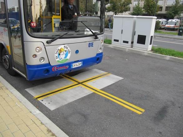 Alignent requireents In the first generation PHEV bus (Hyperbus, with charging solution fro Opbrid [6]) the bus positioning beneath the charging pole required an alignent tolerance of +/- 40 c