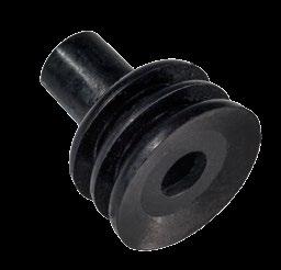 The difference between the outer diameter of the seal and the cavity diameter generates a radial compression of the rubber element and the consequent sealing pressure at the