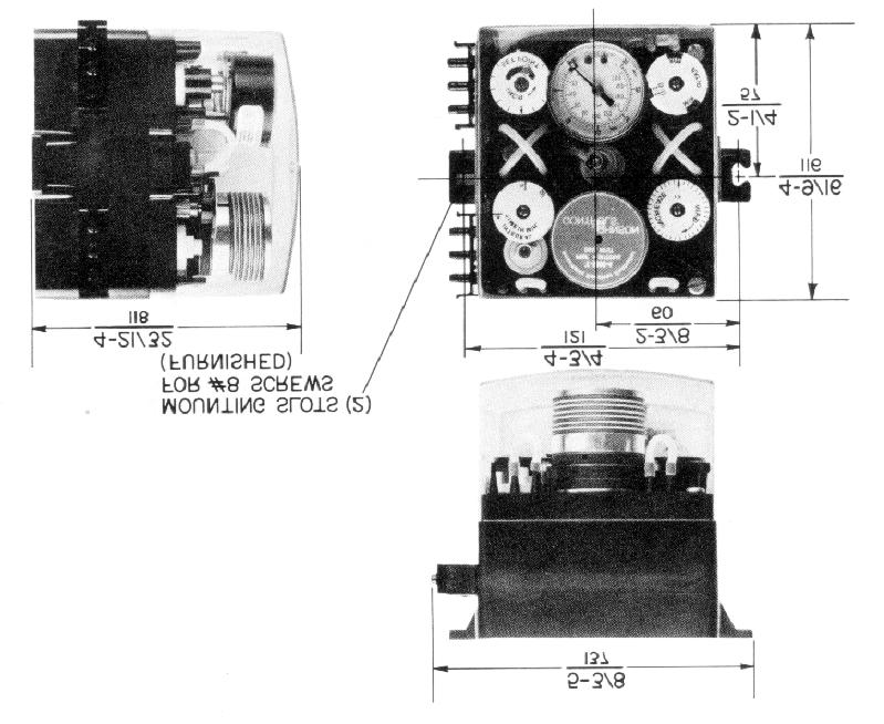 Fig. 6: T-5800 Series Dimensions in.