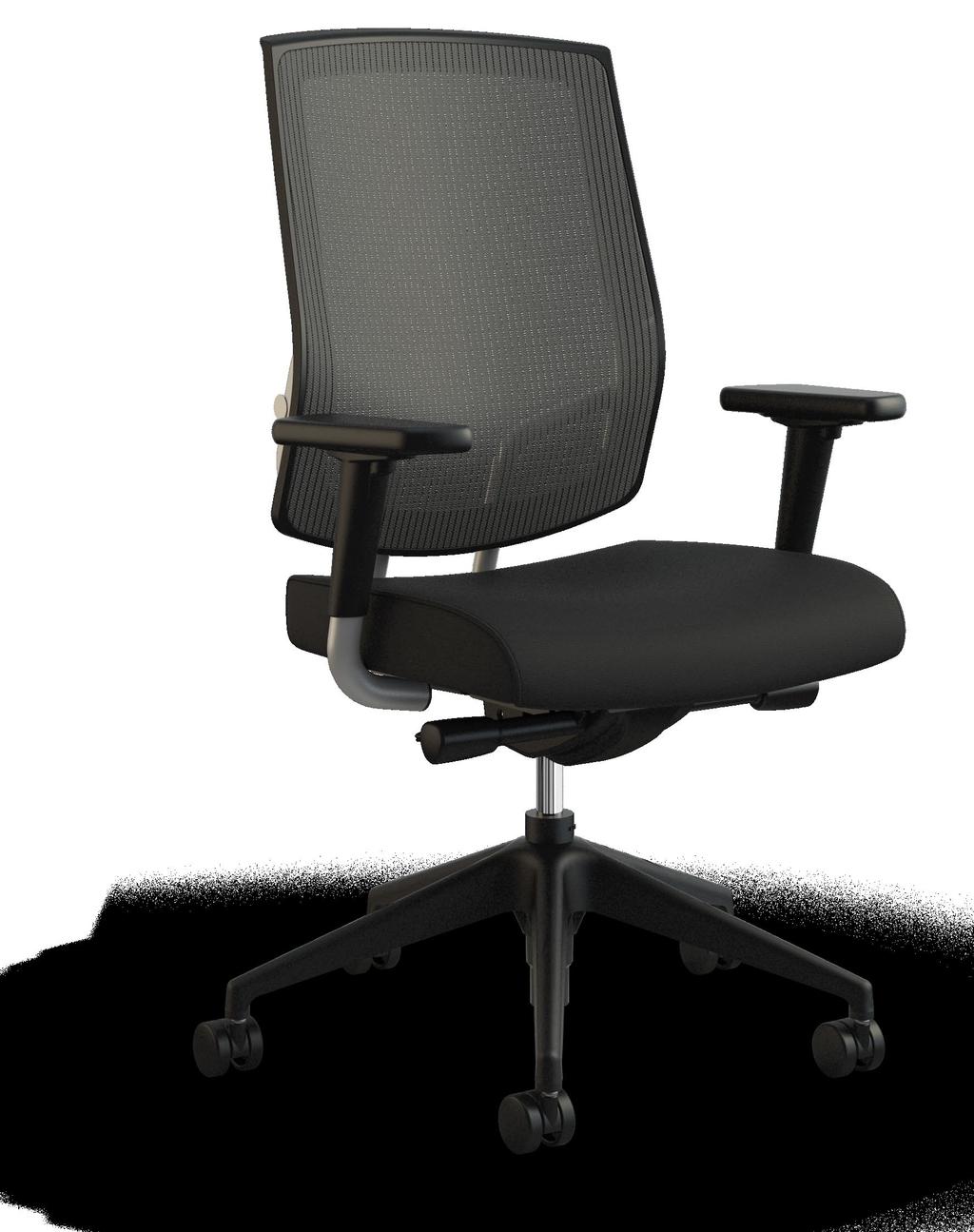 ERGONOMICS AND SUPPORT Fully adjustable arms to meet the size range of users and their