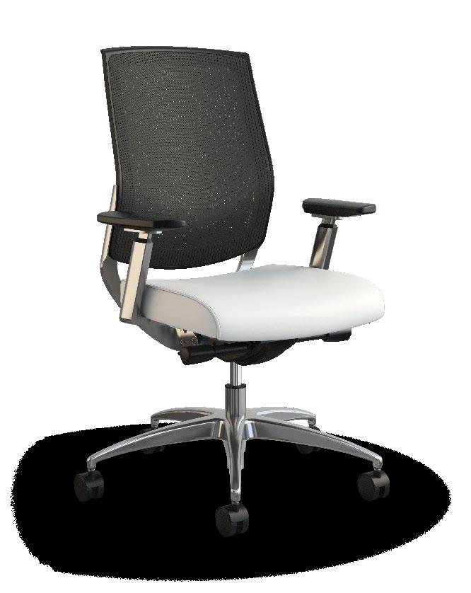 Customize Focus Executive with an upholstered back, various arm options and an enhanced