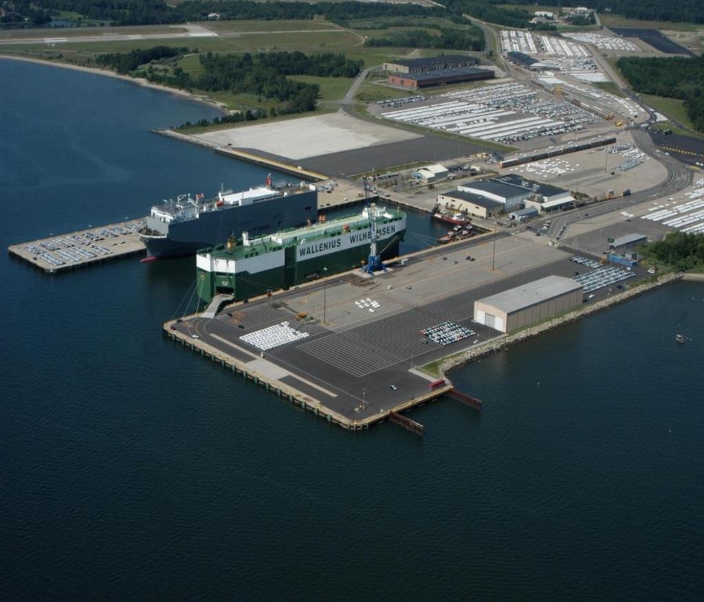 Quonset s Pier 2 Rehabilitation Cost Pier 2: Rehabilitation $82 million (2015 $ s) 975 construction jobs Adds a 3 rd berth Extends life