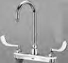 metering faucet with 5-3/8" gooseneck. Z871C1-XL Kitchen sink faucet with 8" gooseneck and lever handles.