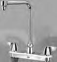 0 -HS, -HS6, -PT, -WM, -2F, -3F, -4F, -16F, -17F, -18F, -19F, -21F, -22F, -23F Z871S1-XL Kitchen sink faucet with 8" bent riser spout and lever handles. Z871S1-XL $350.45 1 6.