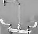 0 -FC, -HS, -HS6, -HS8, -PT, -2M, -3M, -4M, -16M, -17M, -18M, -19M, -21M, -22M, -23M AquaSpec Commercial Faucets XL Products Z871H4-XL Kitchen sink faucet with 12" tubular spout and 4" wrist blade