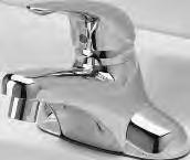 AQUASPEC TEMP-GARD FAUCETS Temp-Gard Products TEMP-GARD FAUCETS Sierra Lead-Free Faucet Polished chrome-plated 4" centerset single control lavatory faucet with 5" integral spout, a ceramic disc