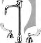 AQUASPEC COMMERCIAL FAUCETS Z831T4-XL Widespread with 4-1/2" vacuum breaker spout and 4" wrist blade handles.