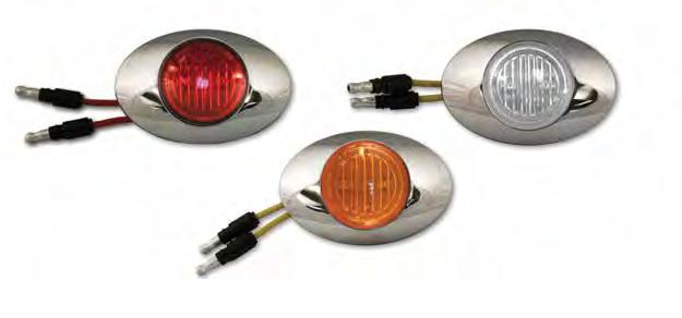 LIGHTS Universal 1.813" B B. M3 LIGHTS With.180 male bullet plugs, Bezel, and 08400-050 mounting Hardware.