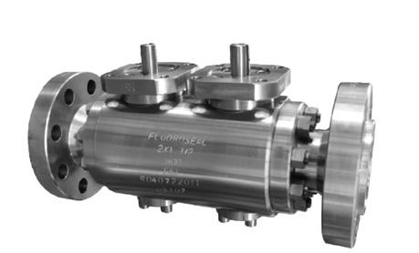 OPTIONAL EXTENDED STEM For valves to be installed in buried service lines, FluoroSeal Trunnion Mounted Ball Valves can be supplied complete with suitable stem extensions.