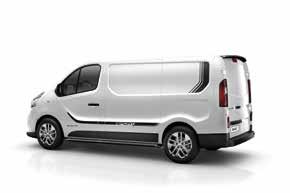Sport+ pack Stylish With dynamic and robust lines, the Renault Trafic has a distinctive design with features such as the new Brand Identity front grille with prominent Renault Diamond, slender,