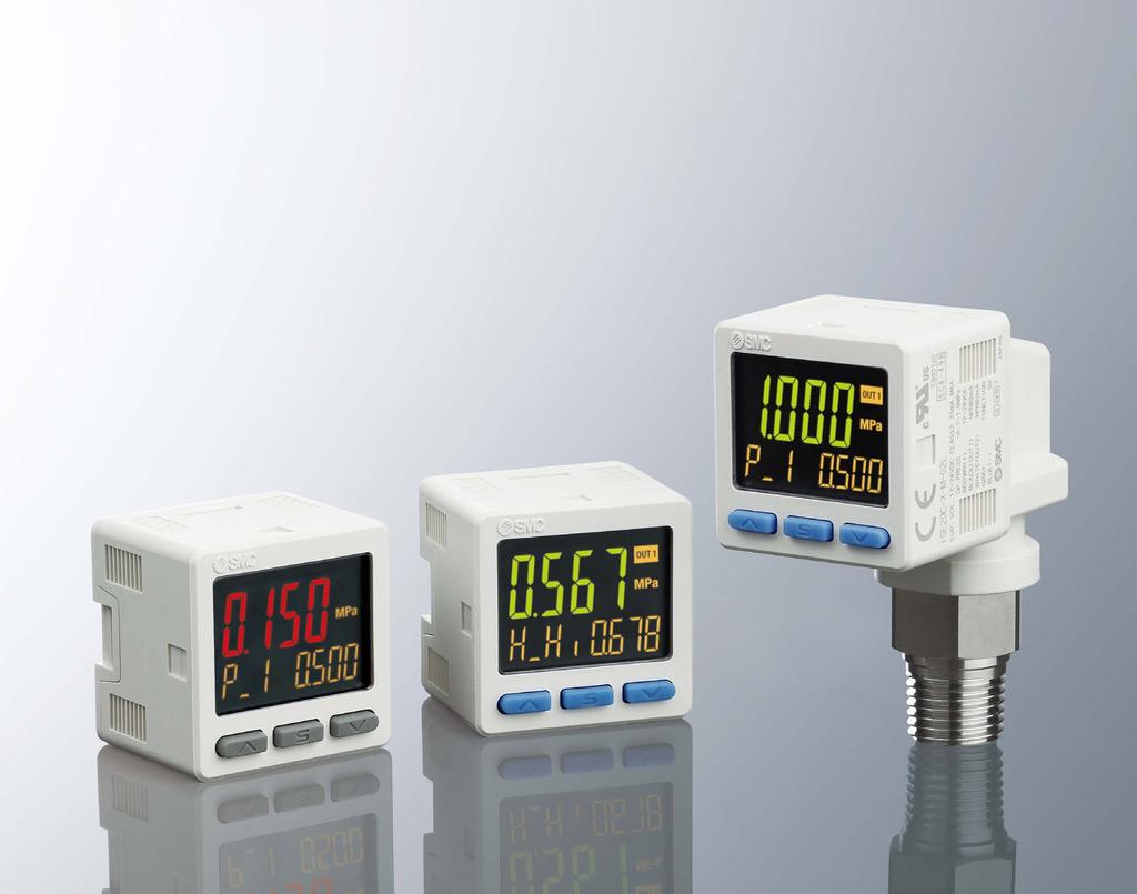 3-Screen Display High-Precision Digital Pressure Switch New Added Variations!