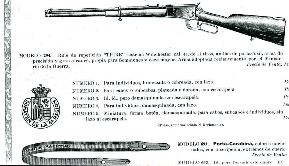 12 The Winchester and TIGRE carbines caused the development of the esthetically hybrid Mauser/ Winchester carbines