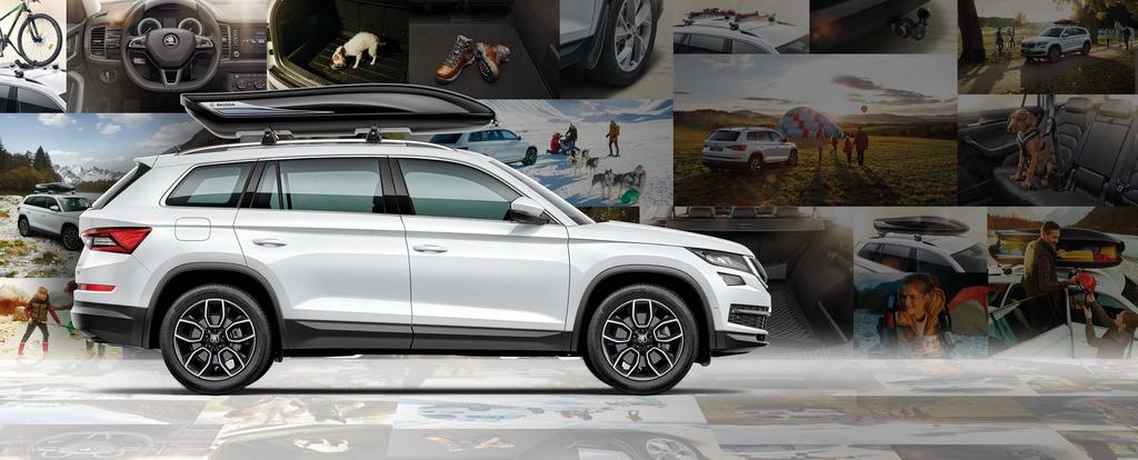 DISCOVER NEW GROUNDS As ŠKODA s first ever seven-seater SUV, the Kodiaq was born for family adventures. For taking on new terrains and everything Mother Nature has to throw at it.