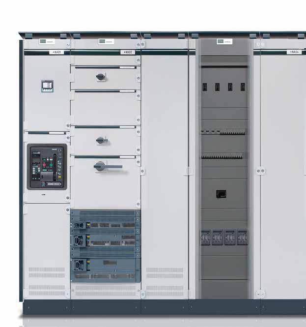 1 2 3 SIVACON S8 system overview 1 Circuit breaker design 2 Universal mounting design Mounting design Functions Fixed-mounted