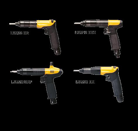 Shut off Pistol Grip Models The LUM pistol grip range comes in several different configurations: HR: Model with traditional-grip can be used with high grip when feed force is needed or with low grip