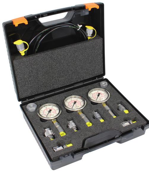 Pressure Gauges Pressure Test Kit (analogue) Type SM-20 / SM-15 A Pressure test kit (analogue) with SPG-063 (3x) Pressure test kit (analogue) with SPG-100 (1x) Product Description Order Codes In