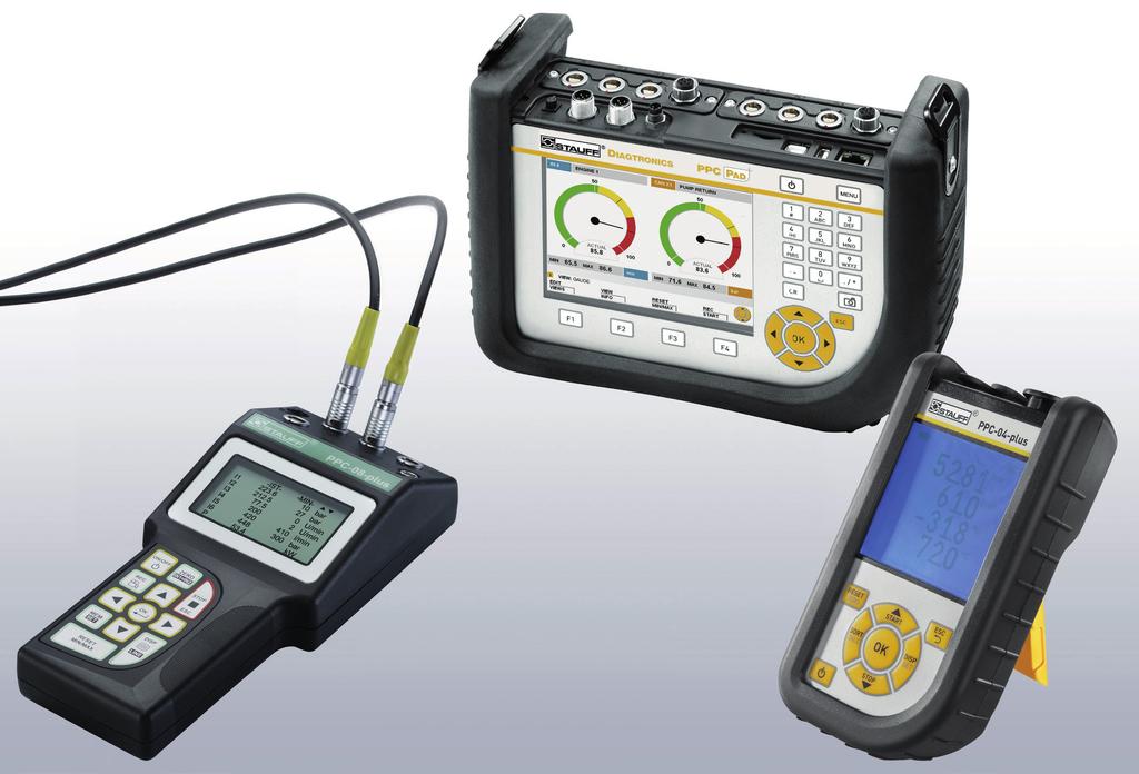 Hydraulic Testers Hydraulic Testers of the PPC Series The STAUFF measuring and test equipment of the PPC series are perfectly suited for measuring all relevant parameters in fluid power systems,