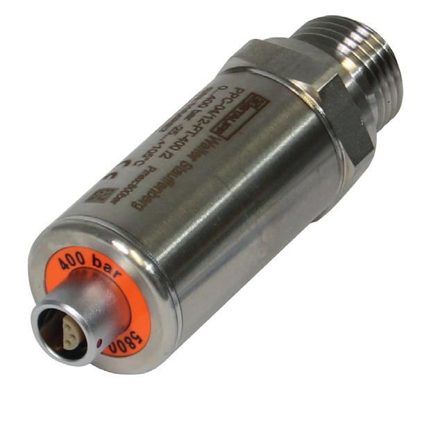 Hydraulic Testers Pressure / Temperature Sensor Type PPC-04/12-PT Ø26,9 (1.06) Ø12 (.04) 10,5 (.41) SDA-20-G1/2-W3 G 1/2 53,6 (2.11) (2,11) SAD-20/15--W3 M16 39 (1.53) (1,46) 68,6 (2.