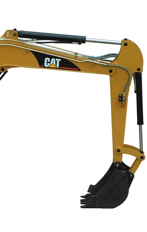 Work Tools Caterpillar buckets and hydromechanical tools matched to the 305 CR Mini Hydraulic Excavator.