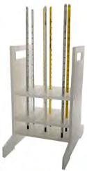 Thermometer - Hydrometer Accessories Thermometer Rack Safely Holds Up to 25 Thermometers This polypropylene rack holds up to 25 thermometers in a safe vertical position to avoid damage while drying.