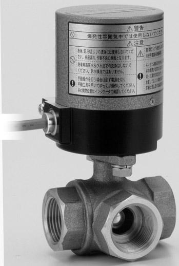 Type EA Electric Actuators / Class 10K Horizontal 3-way Bronze Ball Valves Fig. EA100 / 200-TNE Note: Refer to Page 22 for flow directional forms.