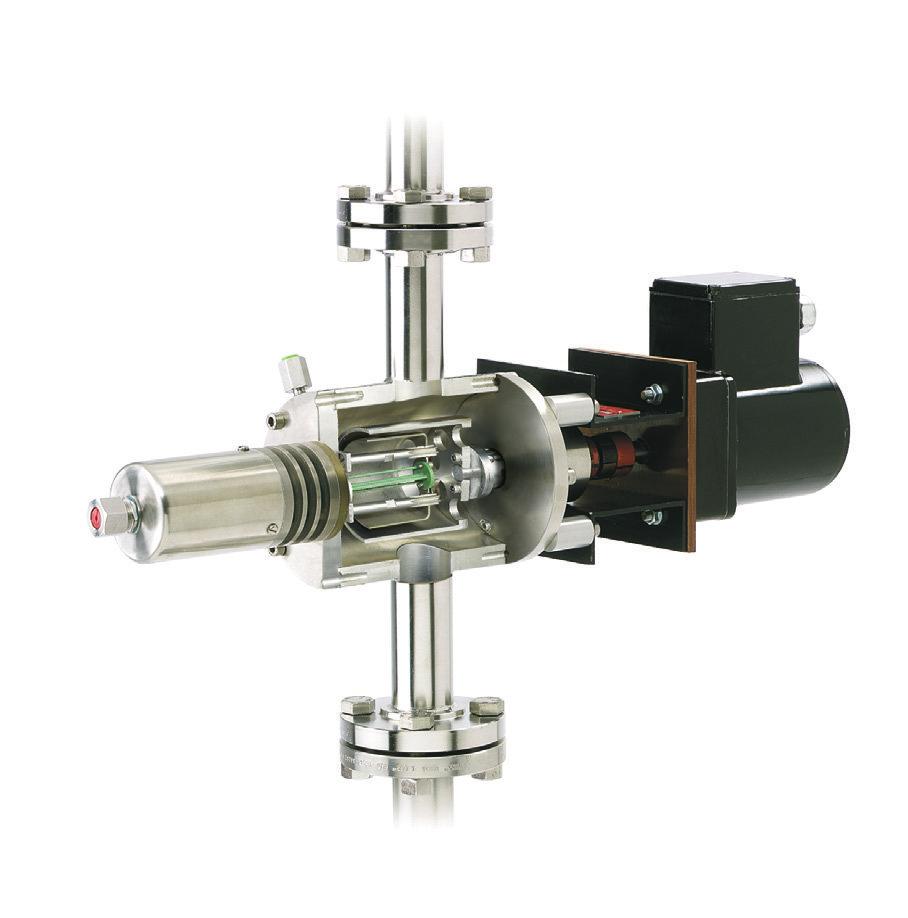 BROOKFIELD _ PROCESS VISCOMETERS TT-100 Viscometer for in-line systems applications Continuous linear output signal (4-20 ma) Concentric cylinder geometry for viscosity values at defined shear rates