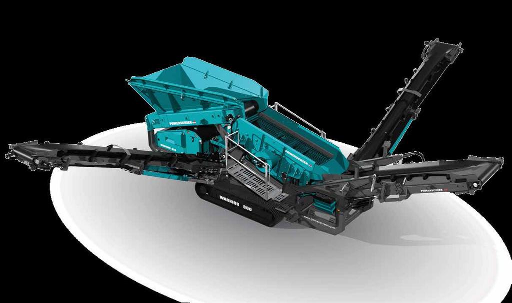 WARRIOR 20 21 WARRIOR 800 The Powerscreen Warrior 800 has been specifically designed for the small end user for whom versatility and transportability are of key importance.