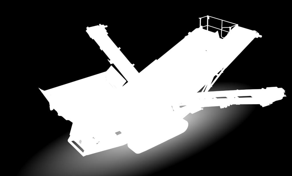 folding conveyors. Up to 200tph (220 US tph)* Capacity: 4m 3 (5.2yds 3 ) Main Conveyor Width: 800m (32 ) 4 Bearing screenbox Size: 2.44m x 1.22m (8 x 4 ) Tail Conveyor (Finesize) Discharge height: 3.