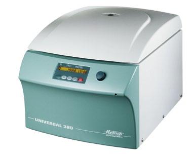 UNIVERSAL 320/320 R PERFORMANCE There are good reasons why we have called these centrifuges UNIVERSAL.