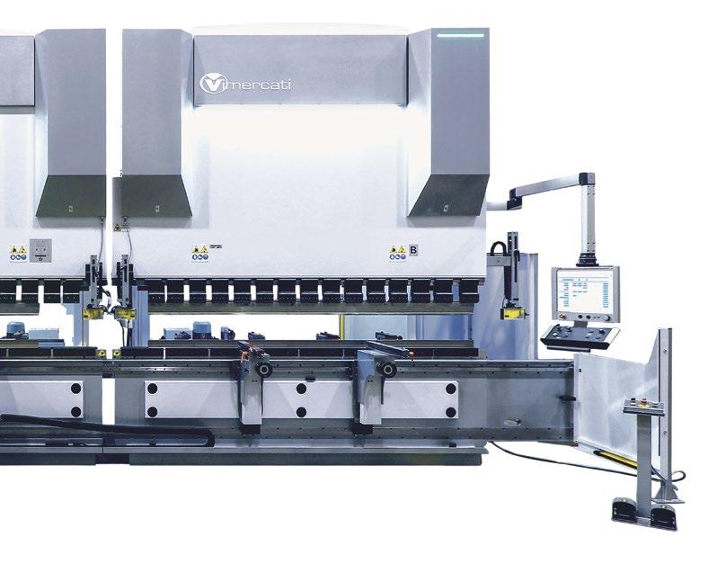 The press brakes can work in tandem mode or single mode, that means that each one can work separately and independently.