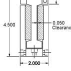 410 Dimensions 1.950 0.775 Assembly Holes "N" Number of Holes Clearance for 1/4-20 Socket Head Screws M6-1.0 x 0.550 Clearance for 1/4-20 or M6 Socket Head Screw 3.36in/85.
