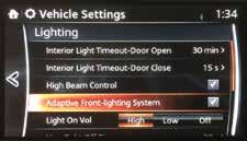 Adaptive Front Lighting System ADAPTIVE FRONT-LIGHTING SYSTEM (AFS) (if equipped) The Adaptive Front-Lighting System (AFS) automatically turns the headlight beam to the right or left in conjunction