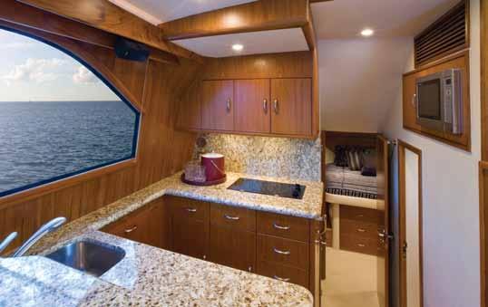 The interior accommodations aboard the 40 Flybridge speak volumes to CABO s continued commitment to excellence.