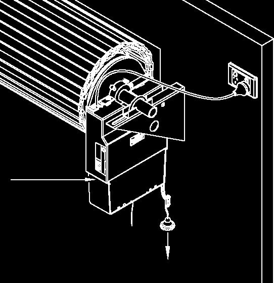Secure the curtain to drum wheel using self drilling screws (two on each end). The screws should be at least 90 degrees apart (Fig. 13). FIG. 13 6.