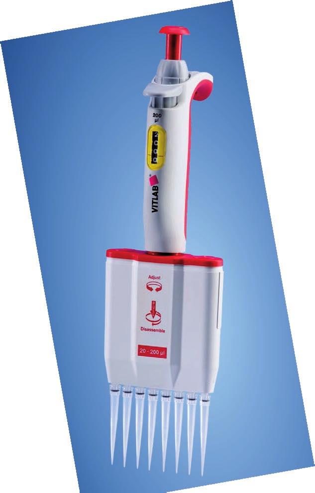 VITLAB micropipette Made in Germany VITLAB micropipette The micropipettes are conformity certified to DIN 12600, are CE-IVD compliant and are completely autoclavable at 121 C (2 bar) acc. DIN EN 285.