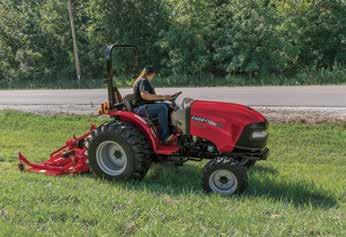 All controls are within easy reach, and their functions and positions are common with those of the rest of the Farmall tractor series for familiarity and ease of use.